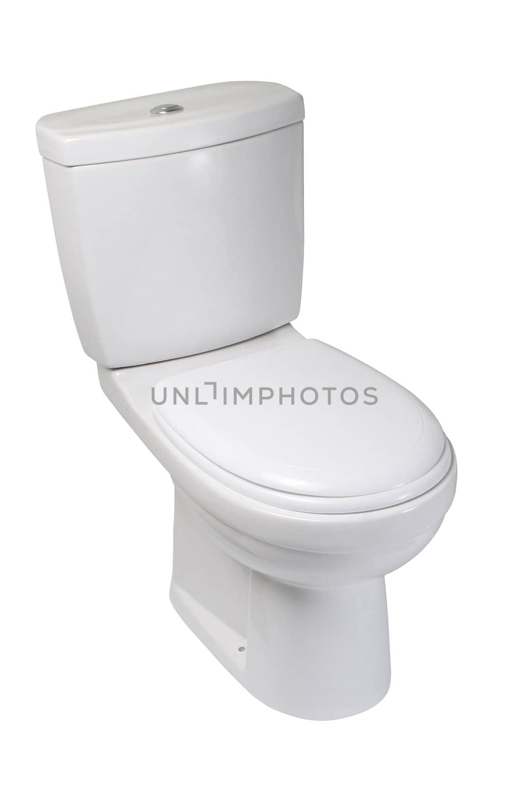 Toilet bowl, isolated on white. File includes clipping path for easy background removing