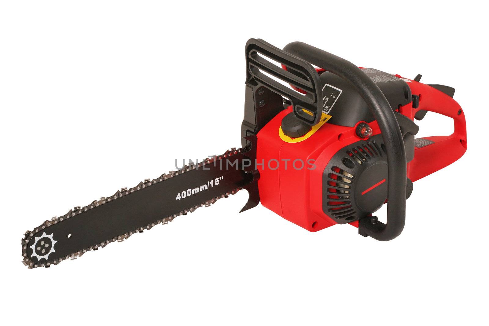 Red new chainsaw by igor_stramyk