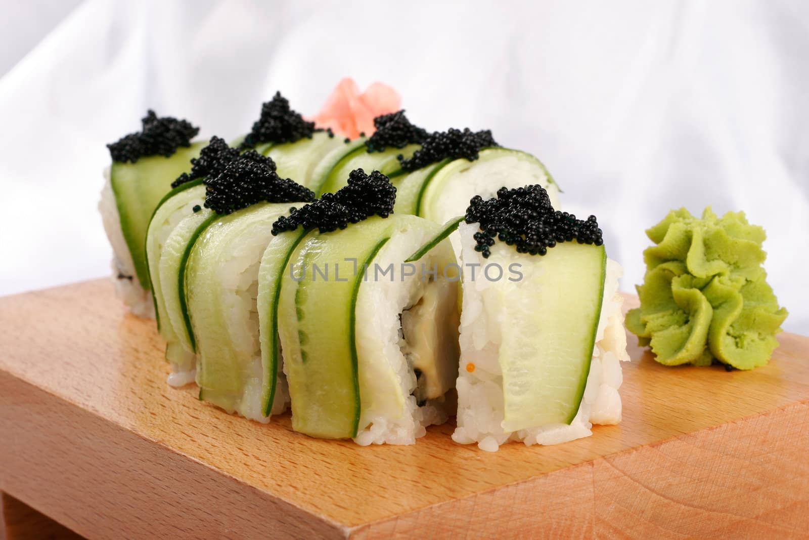 Shushi and black caviar