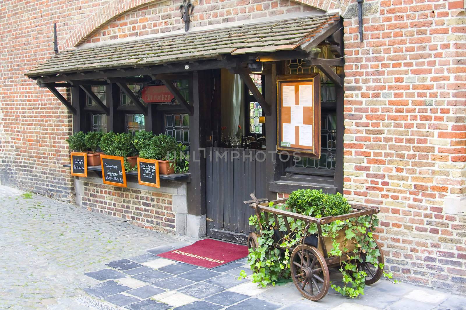 Restaurant in Bruges, Belgium
