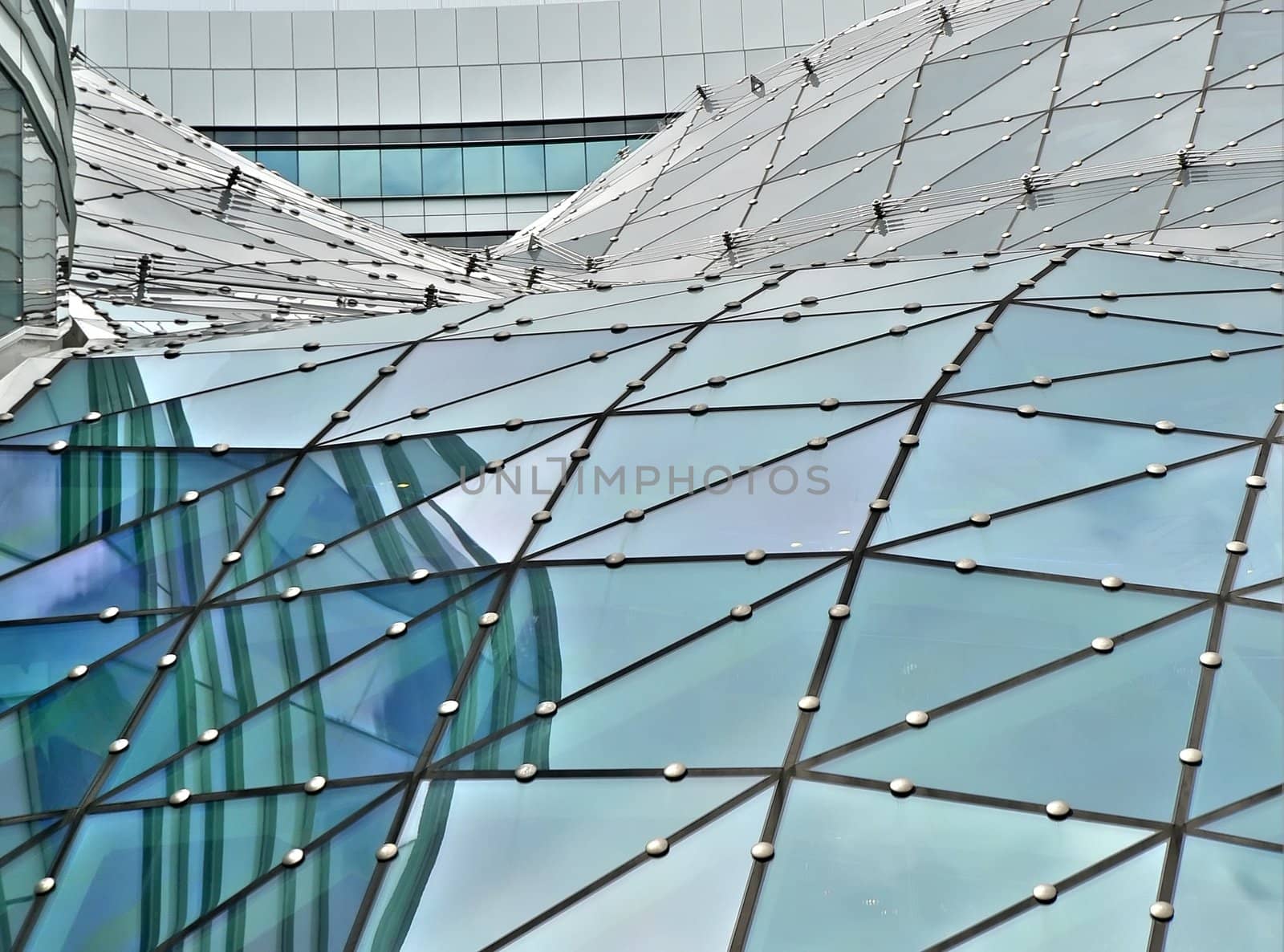 Close up of the Tarasy mall in Warsaw