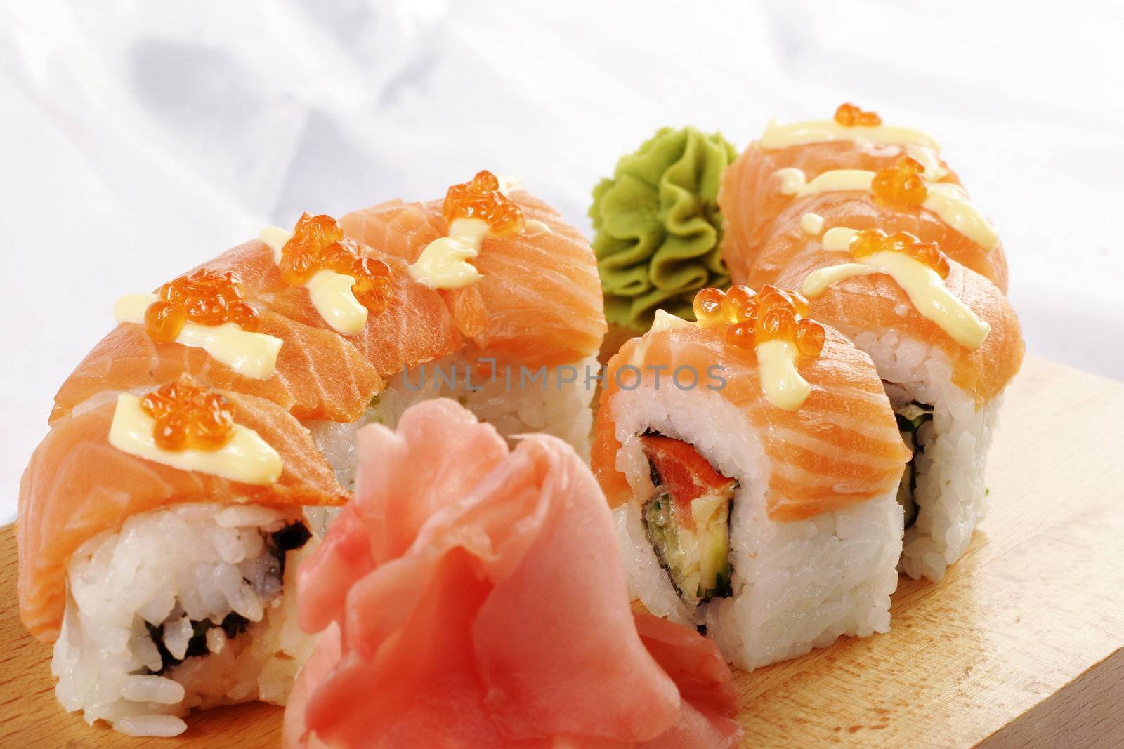 Sushi sake Futomaki by igor_stramyk