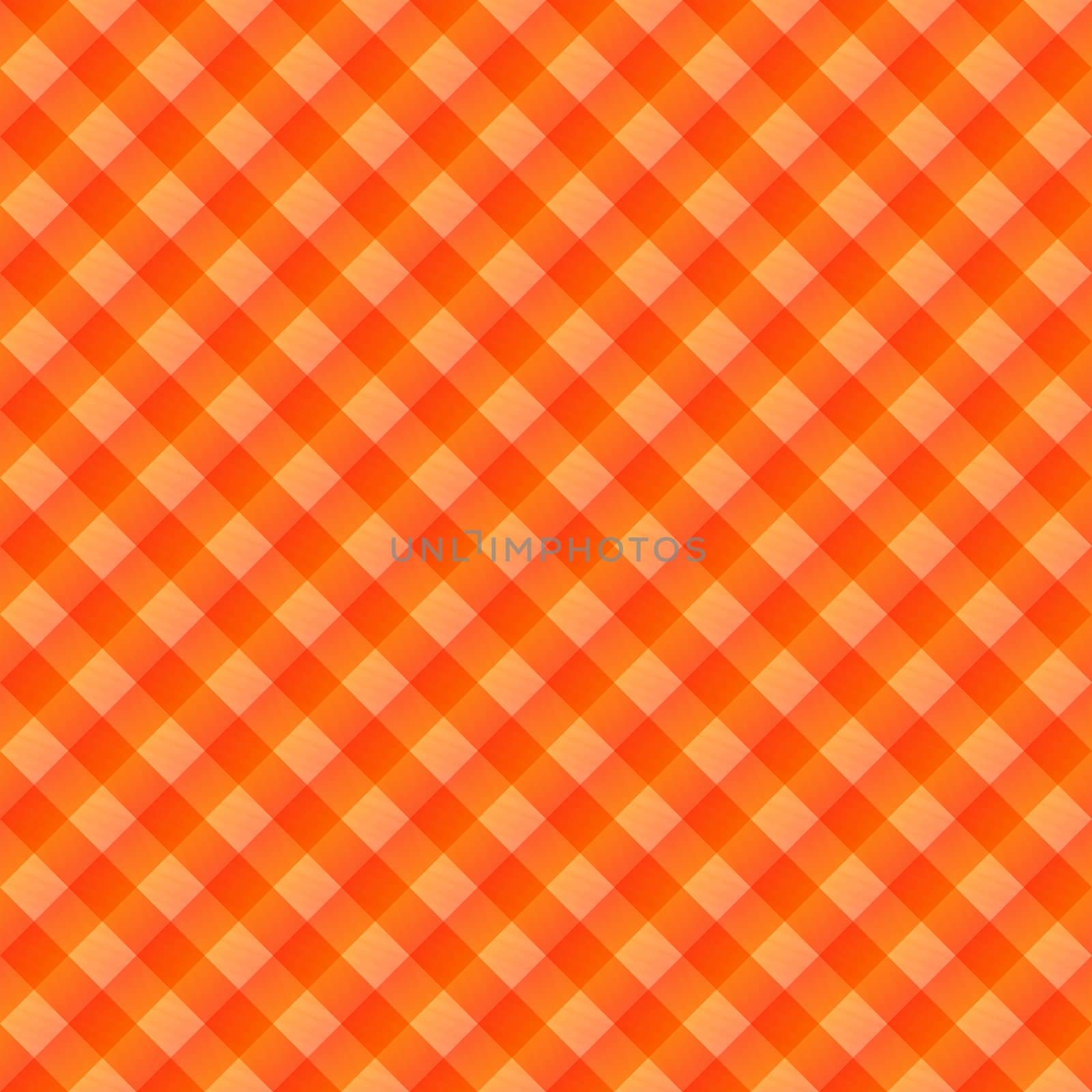 seamless texture of orange to red blocked tartan cloth