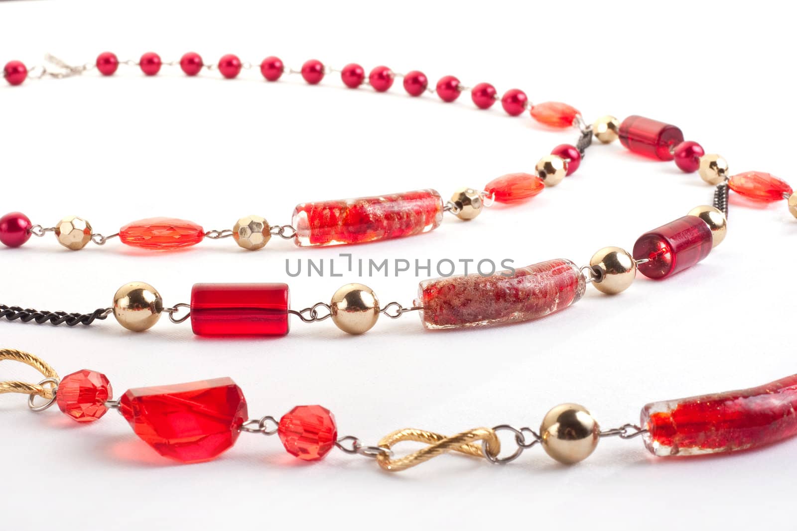 Red gem necklace by igor_stramyk