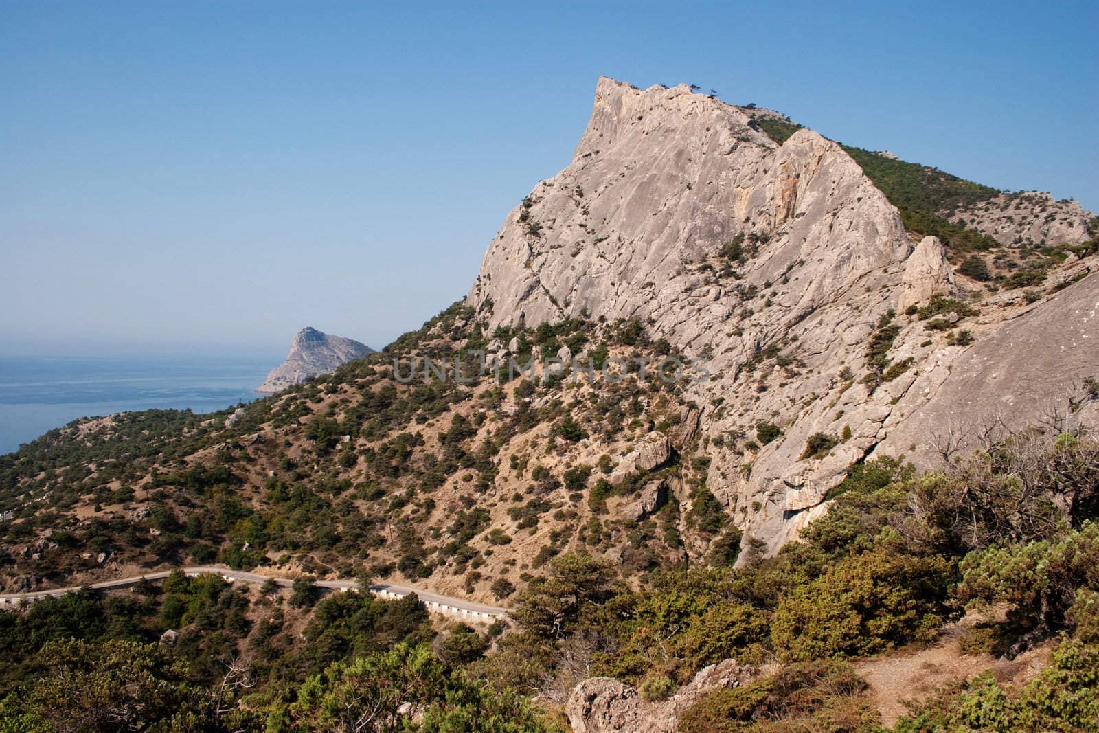 Big rock above the sea