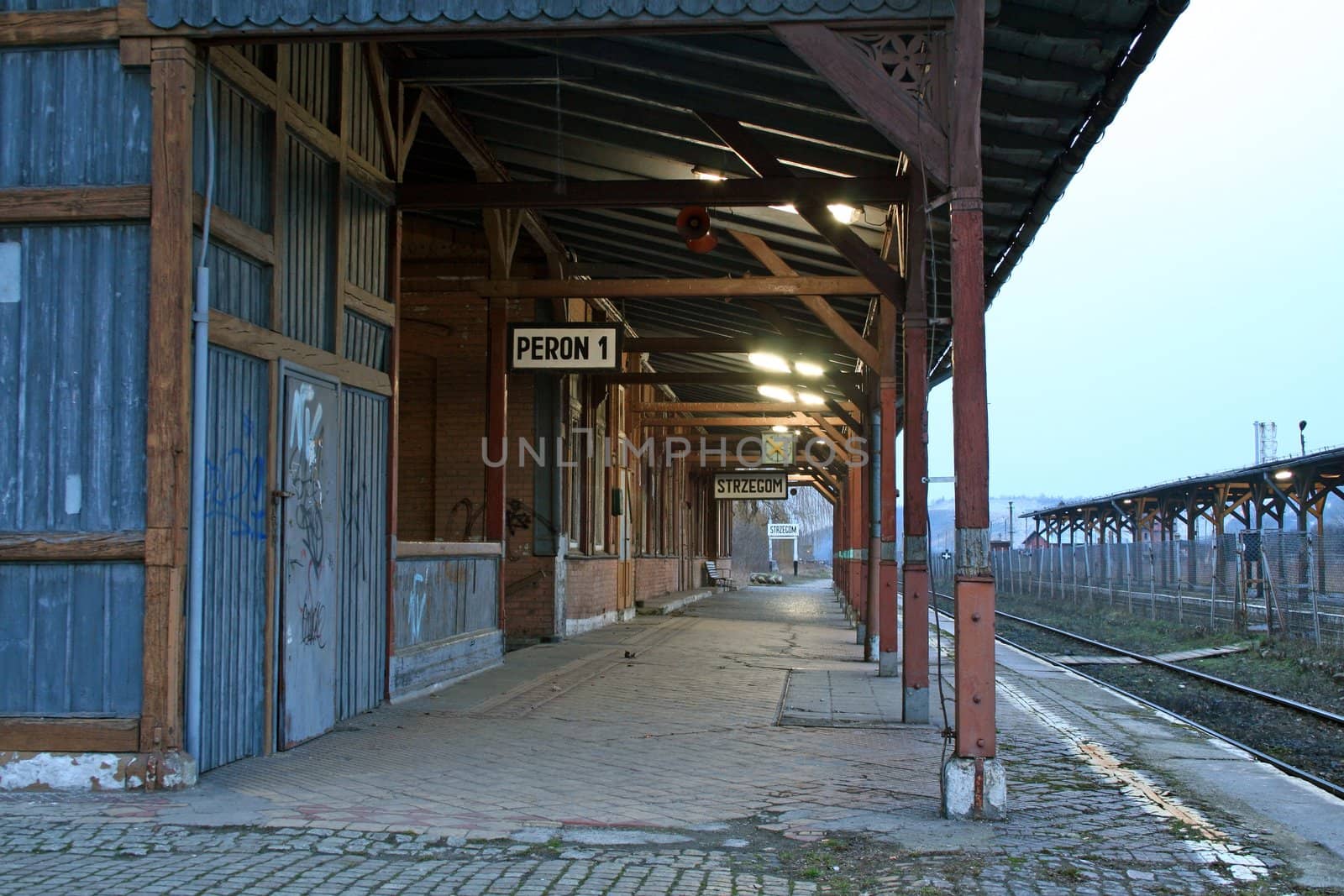 Old railway station in Poland