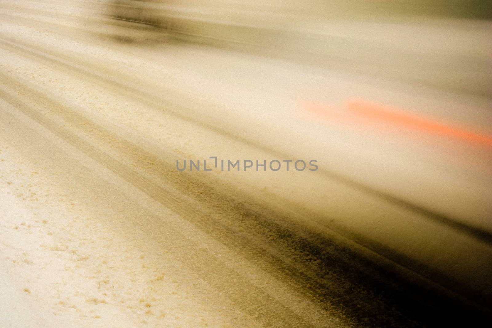 long exposure photo of speed in winter time