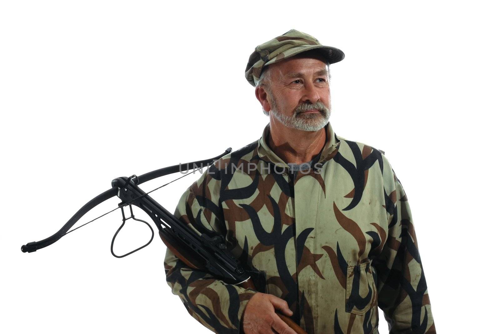 Hunter holding a crossbow