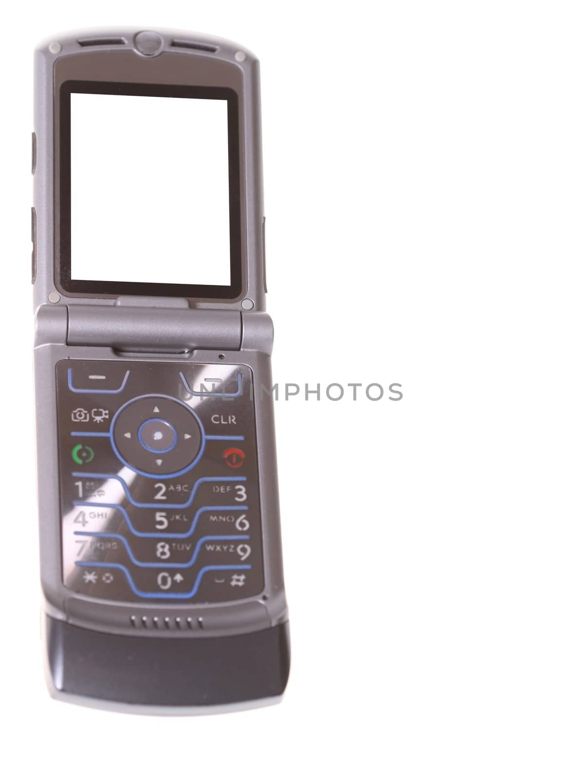 cellular phone isolated on a white background 