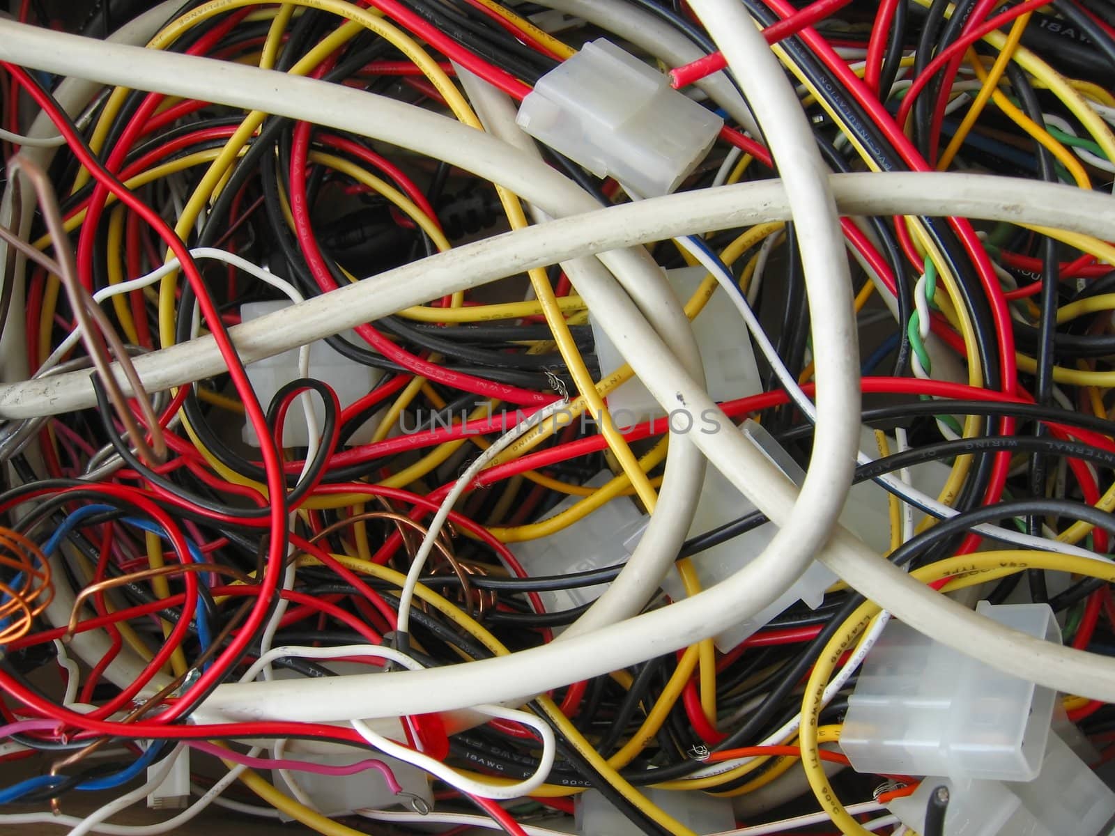 A pile of different wires