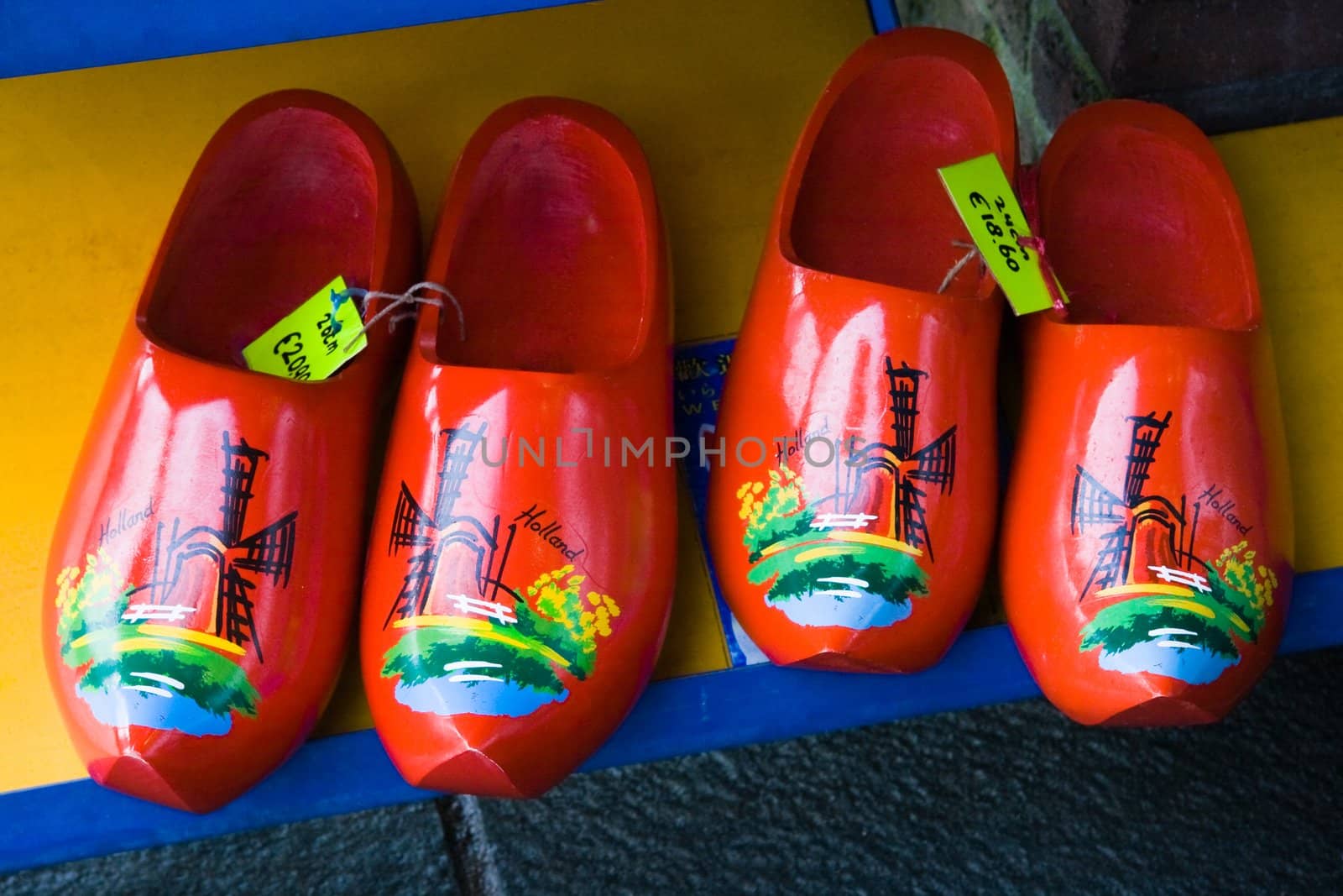 Wooden shoes as a souvenir from Holland by Colette