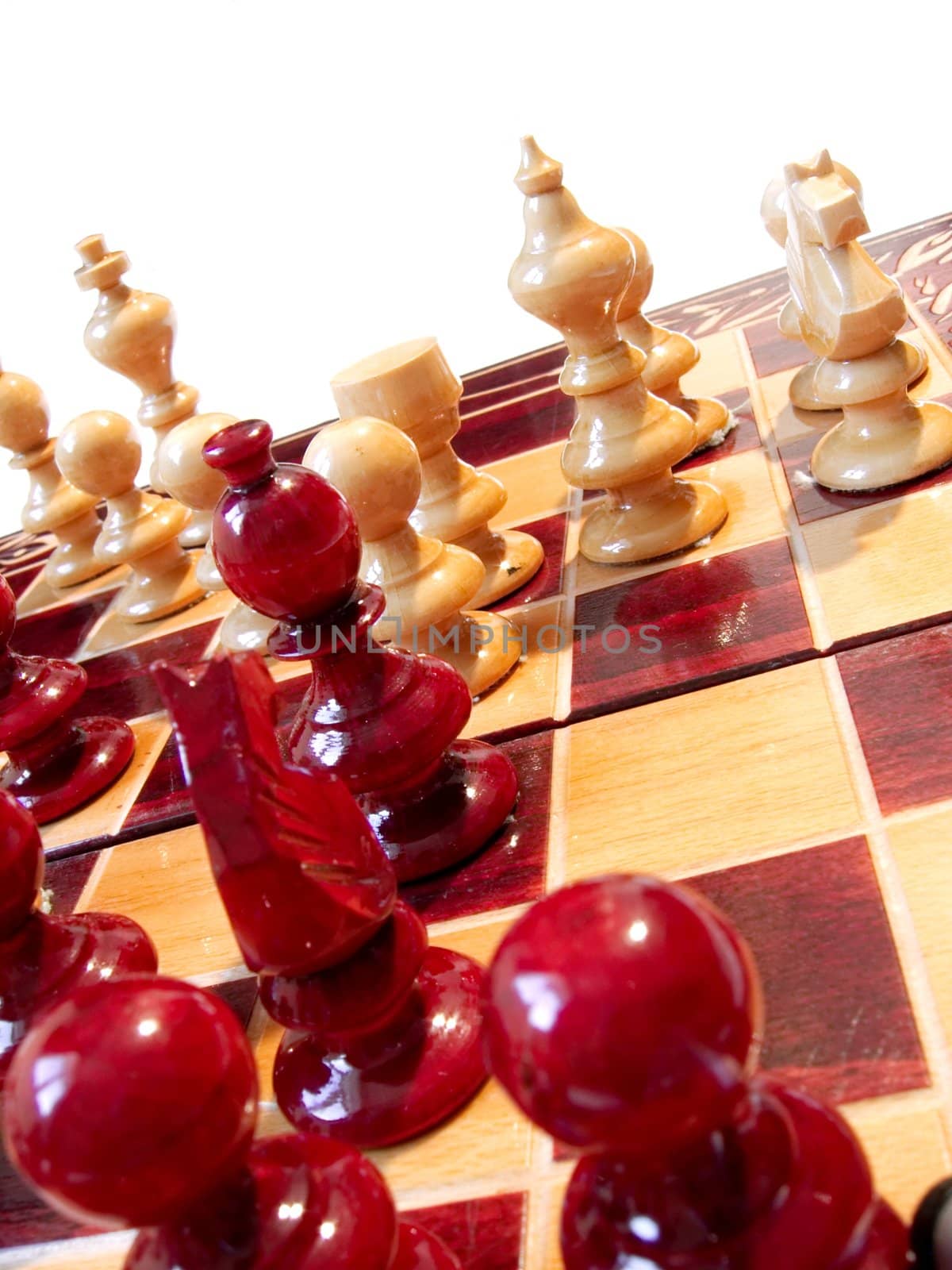 Chess board closeup