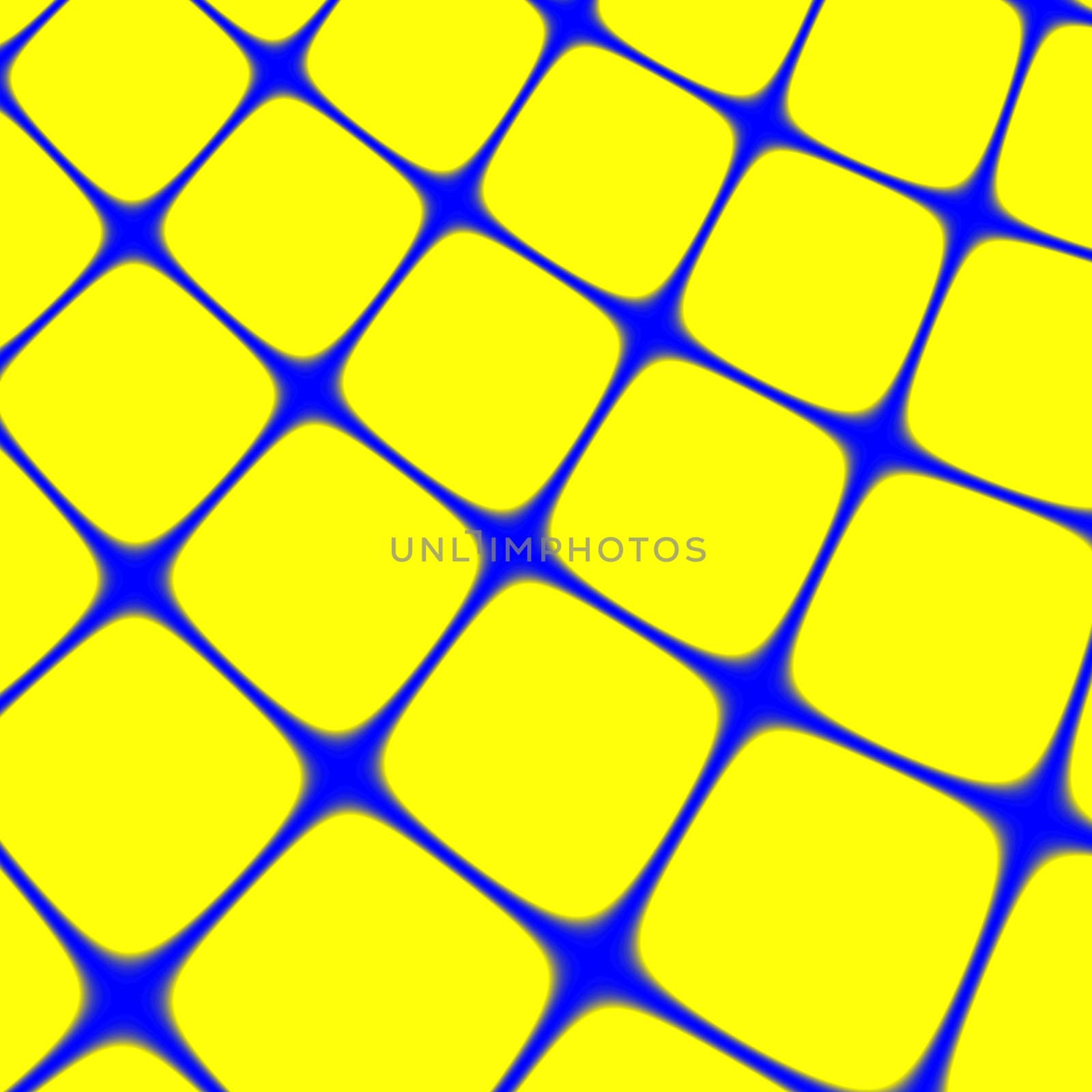 Abstract blue and yellow fractal background, grid theme. Can be easily converted to any other color set.