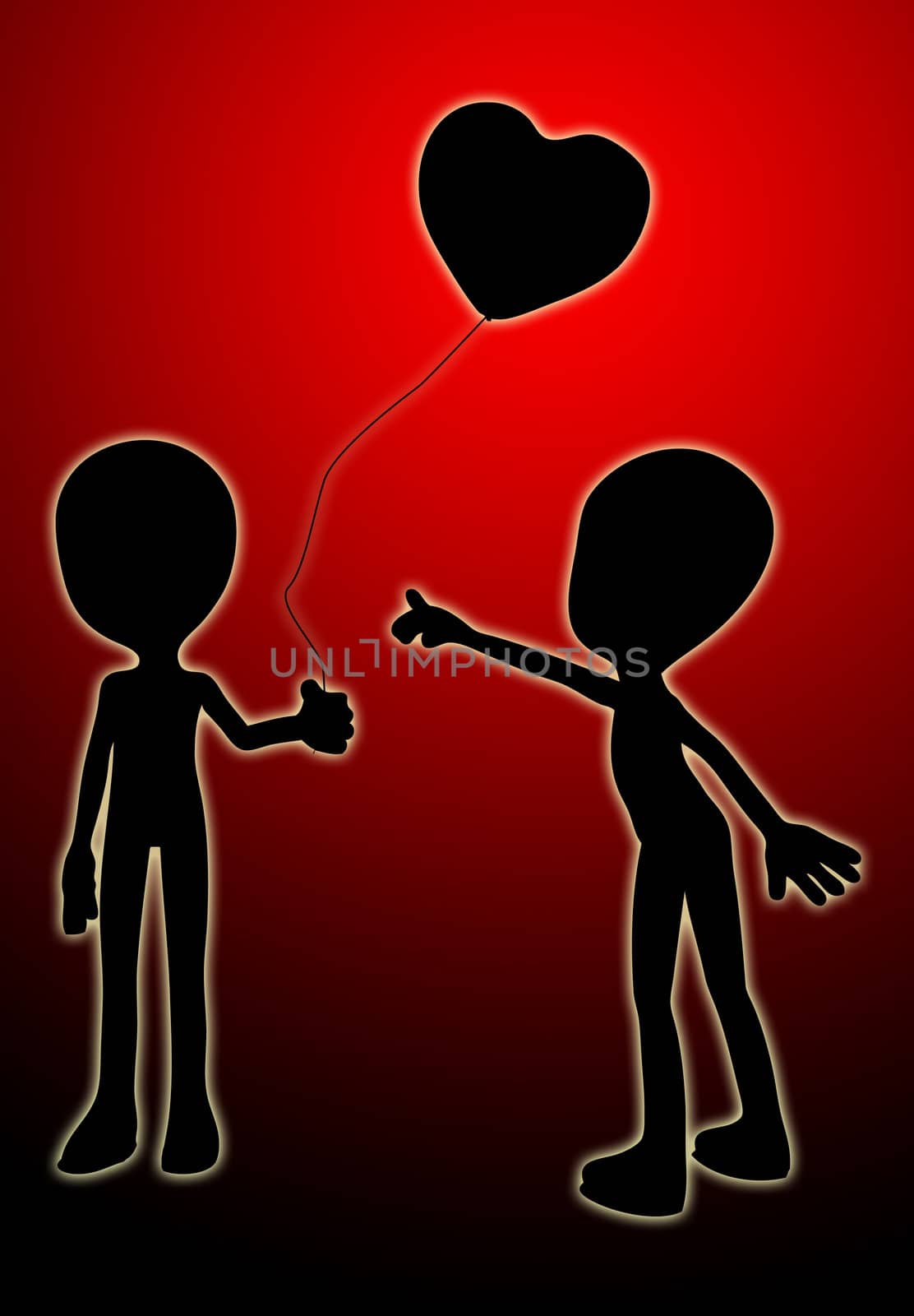 I Love Your Love Balloon by harveysart