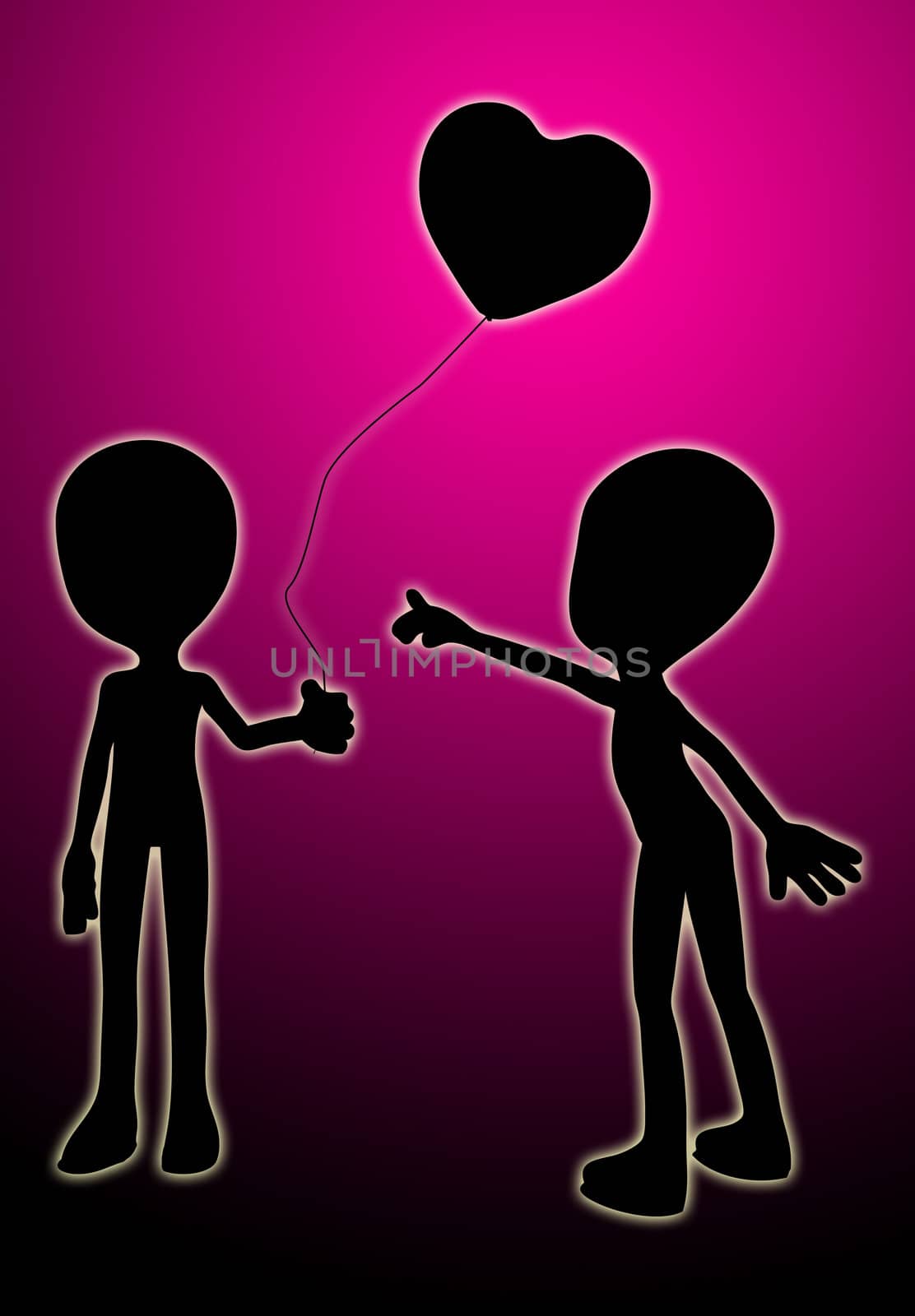 I Love Your Love Balloon by harveysart