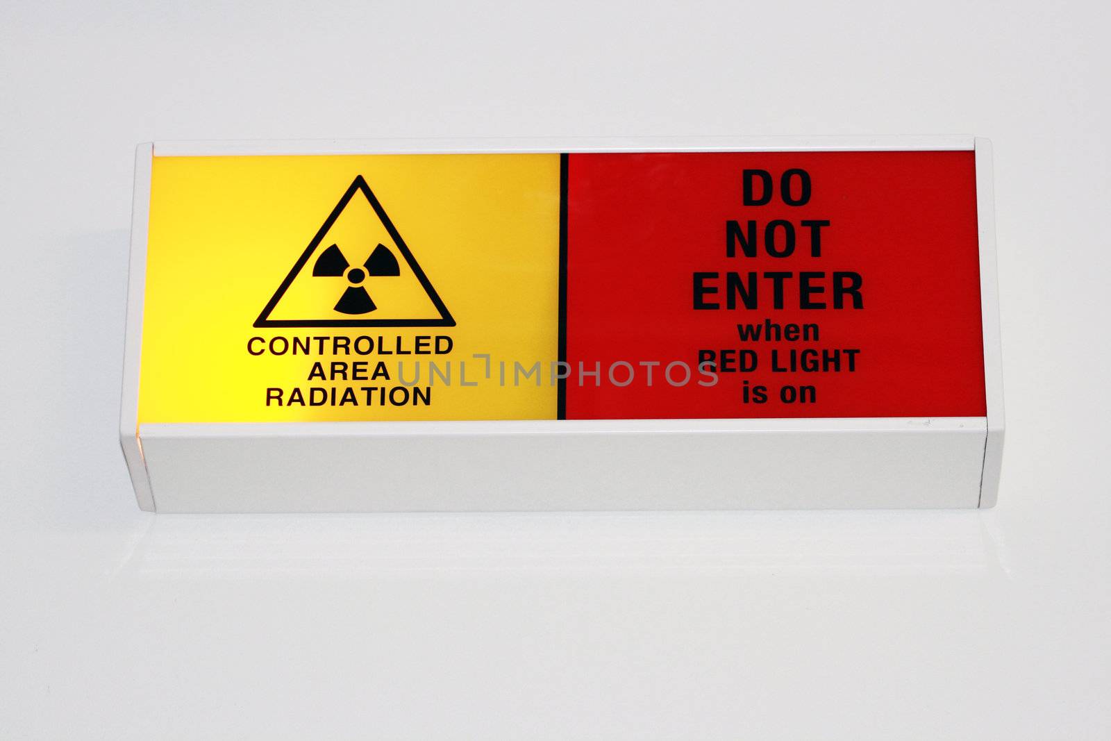 controlled area radiation sign