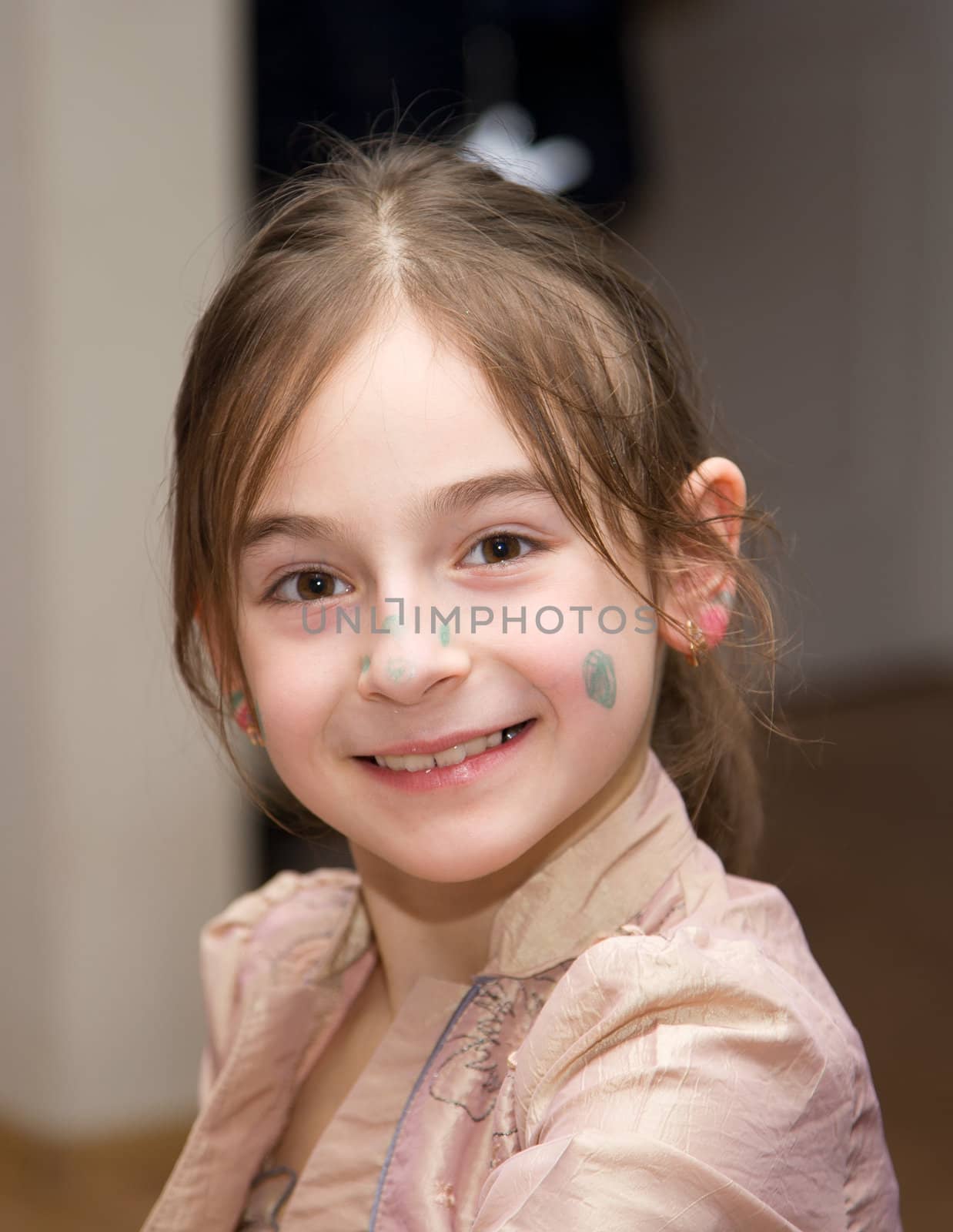 young girl face