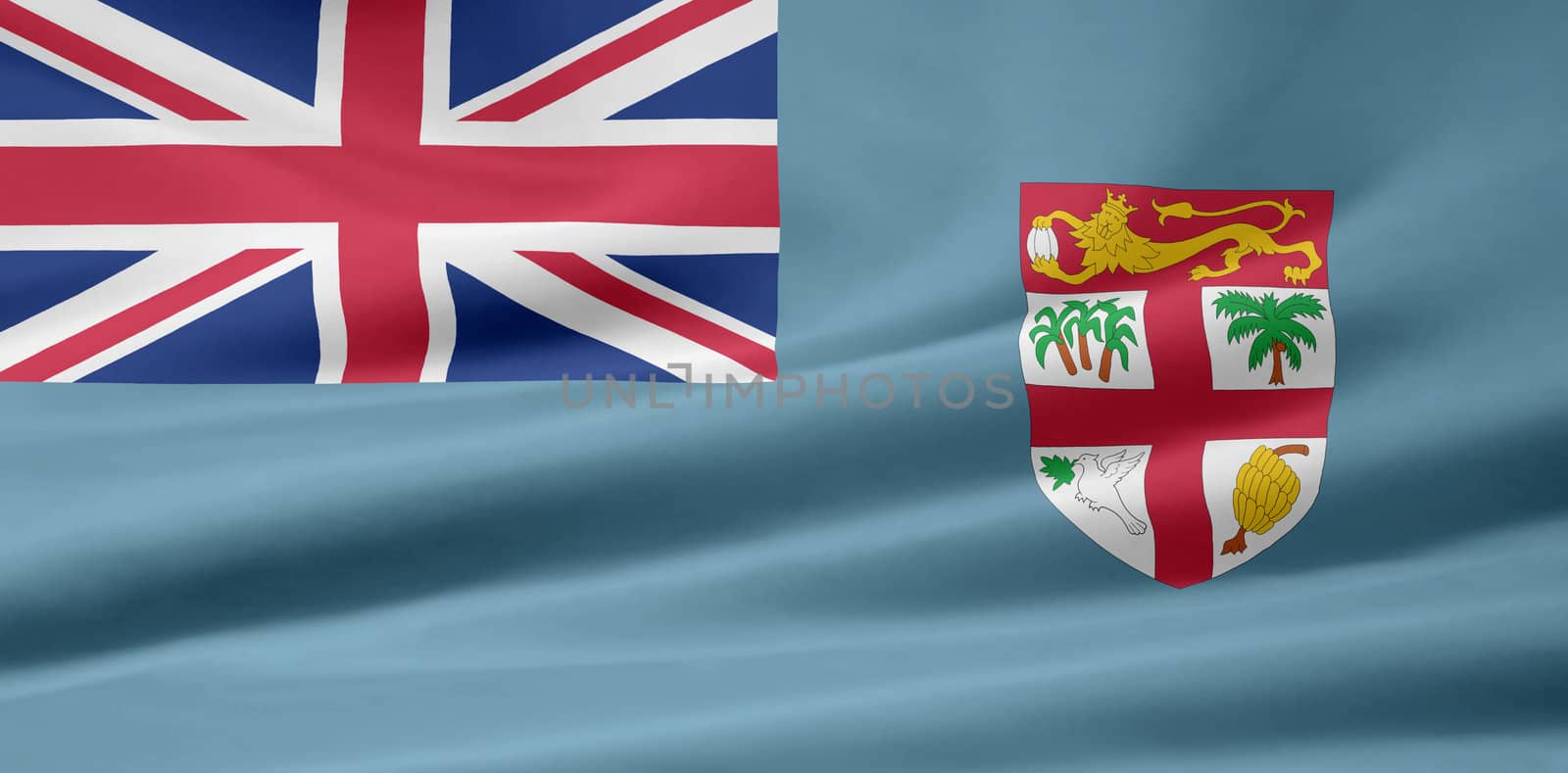 High resolution flag of Fiji