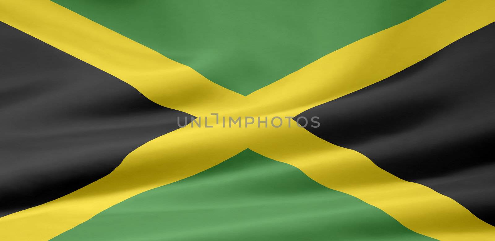 High resolution flag of Jamaica