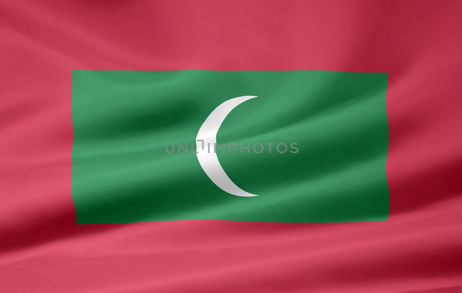 High resolution flag of the Maldives