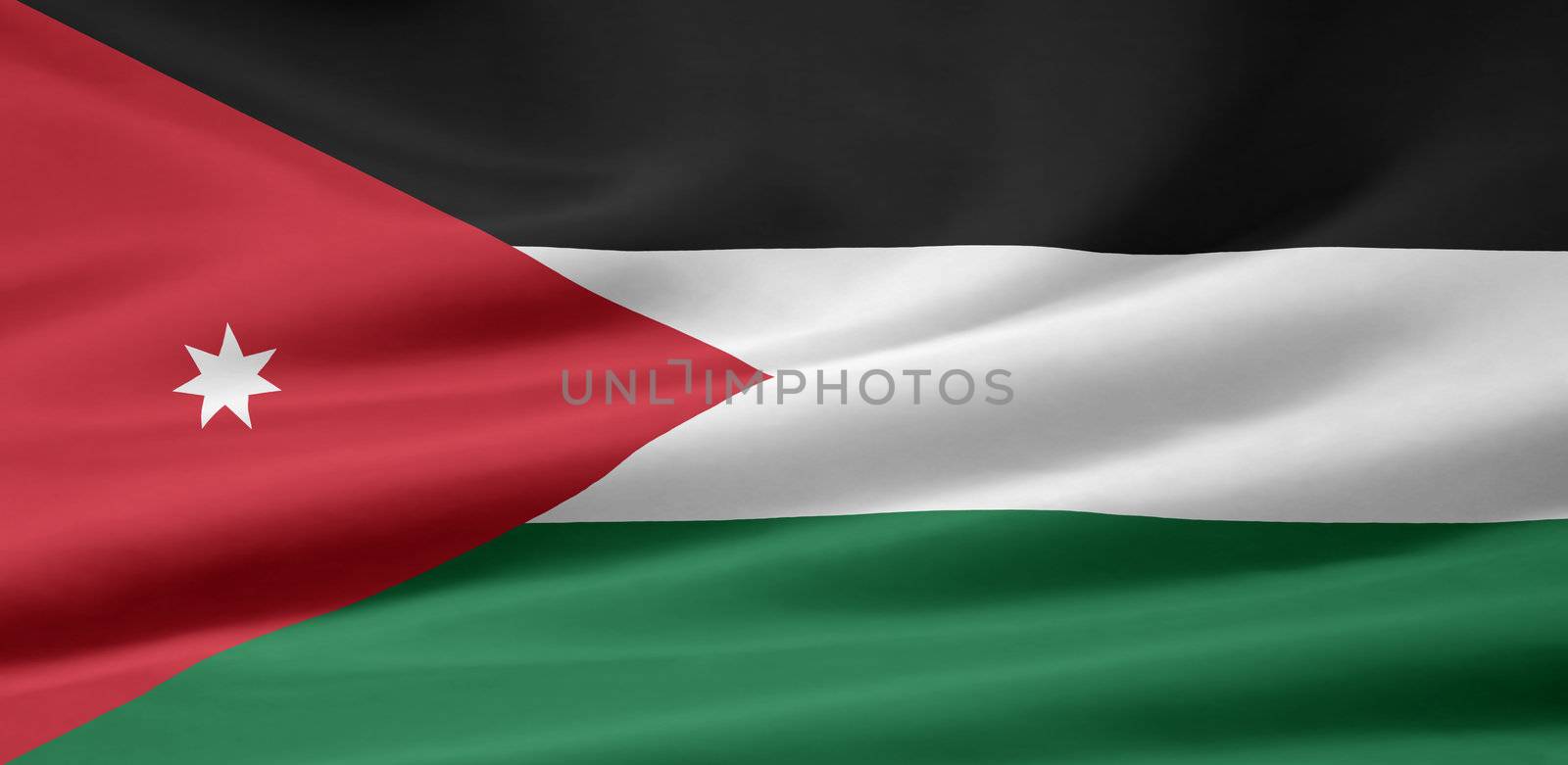 High resolution flag of Jordania