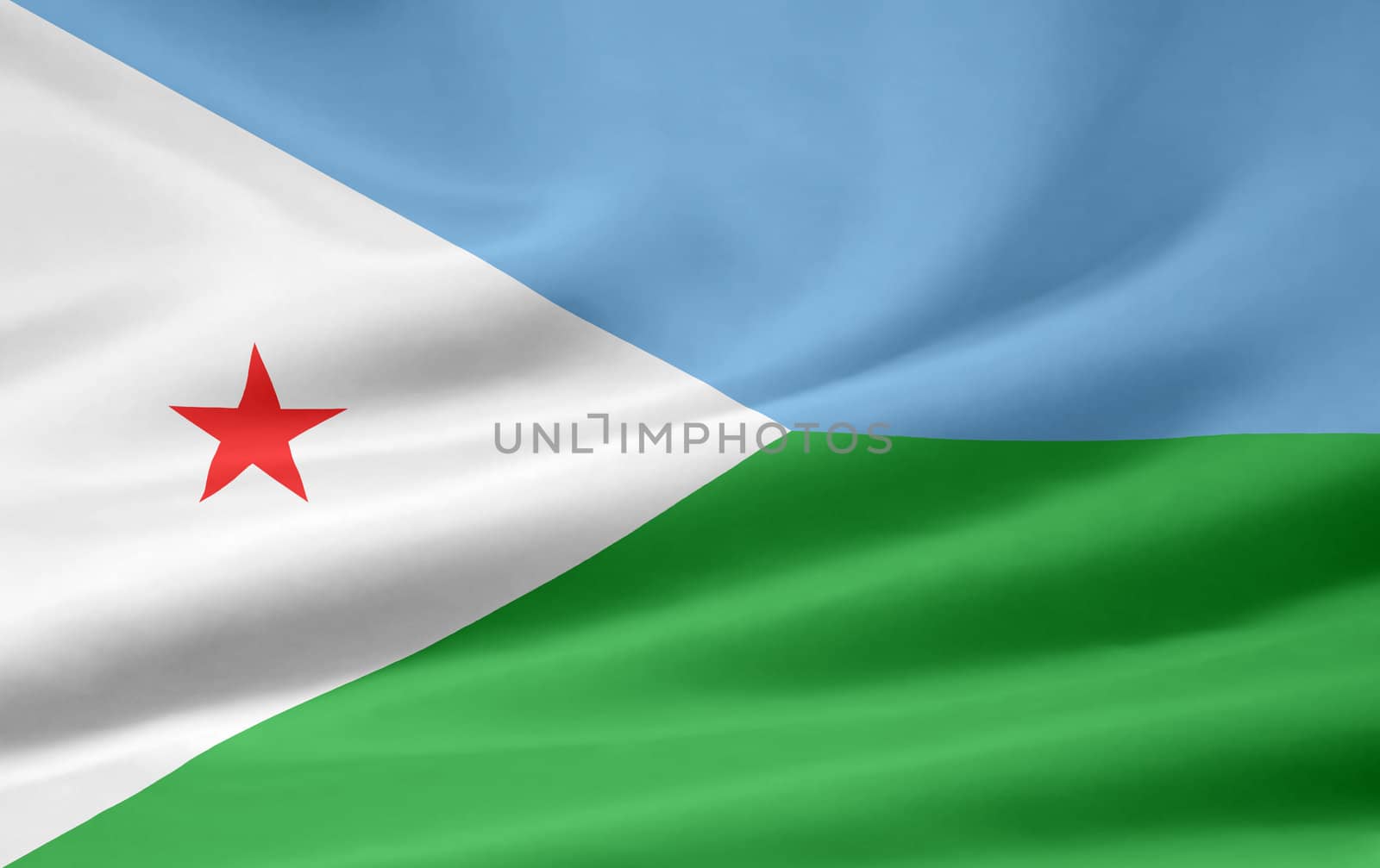 High resolution flag of Djibouti