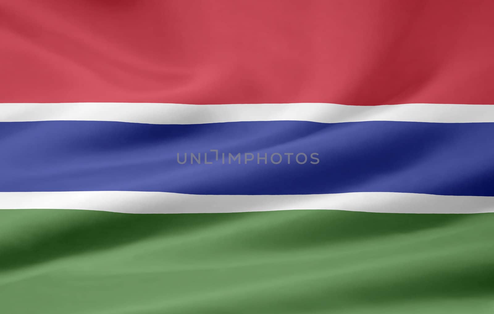 Large flag of Gambia
