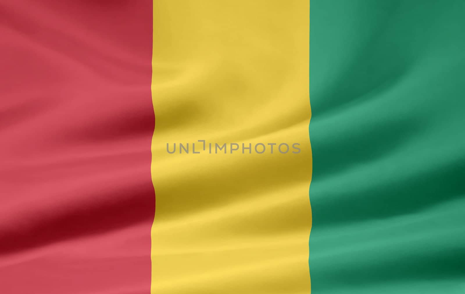 High resolution flag of Guinea