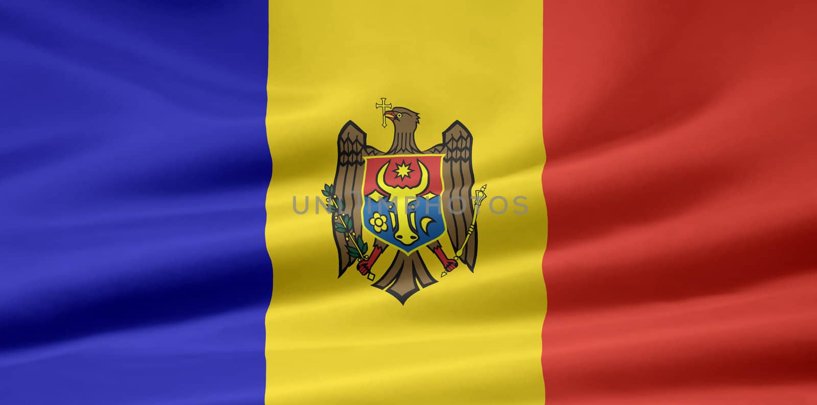 High resolution flag of Moldova
