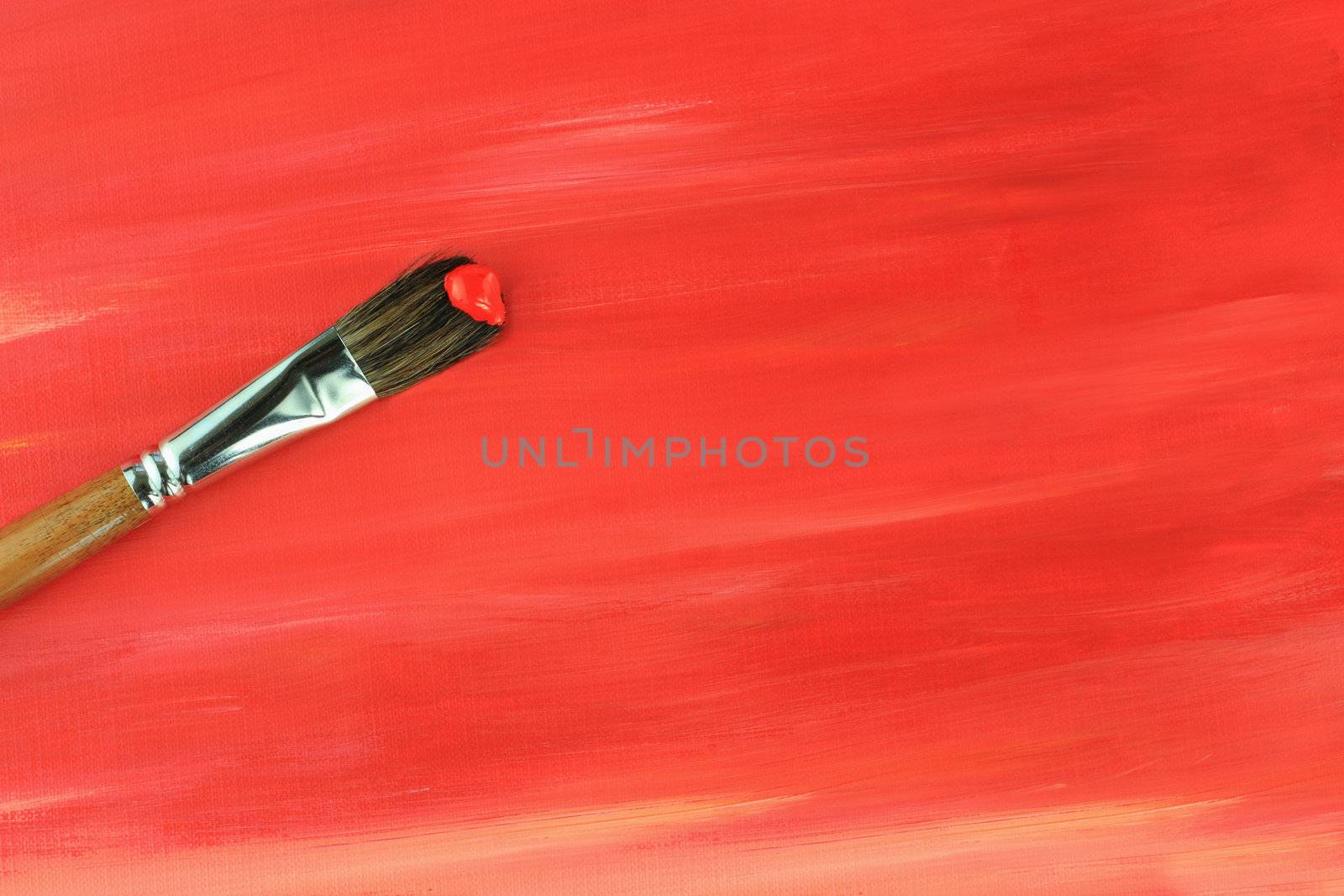 Paintbrush and Painted Background by StephanieFrey