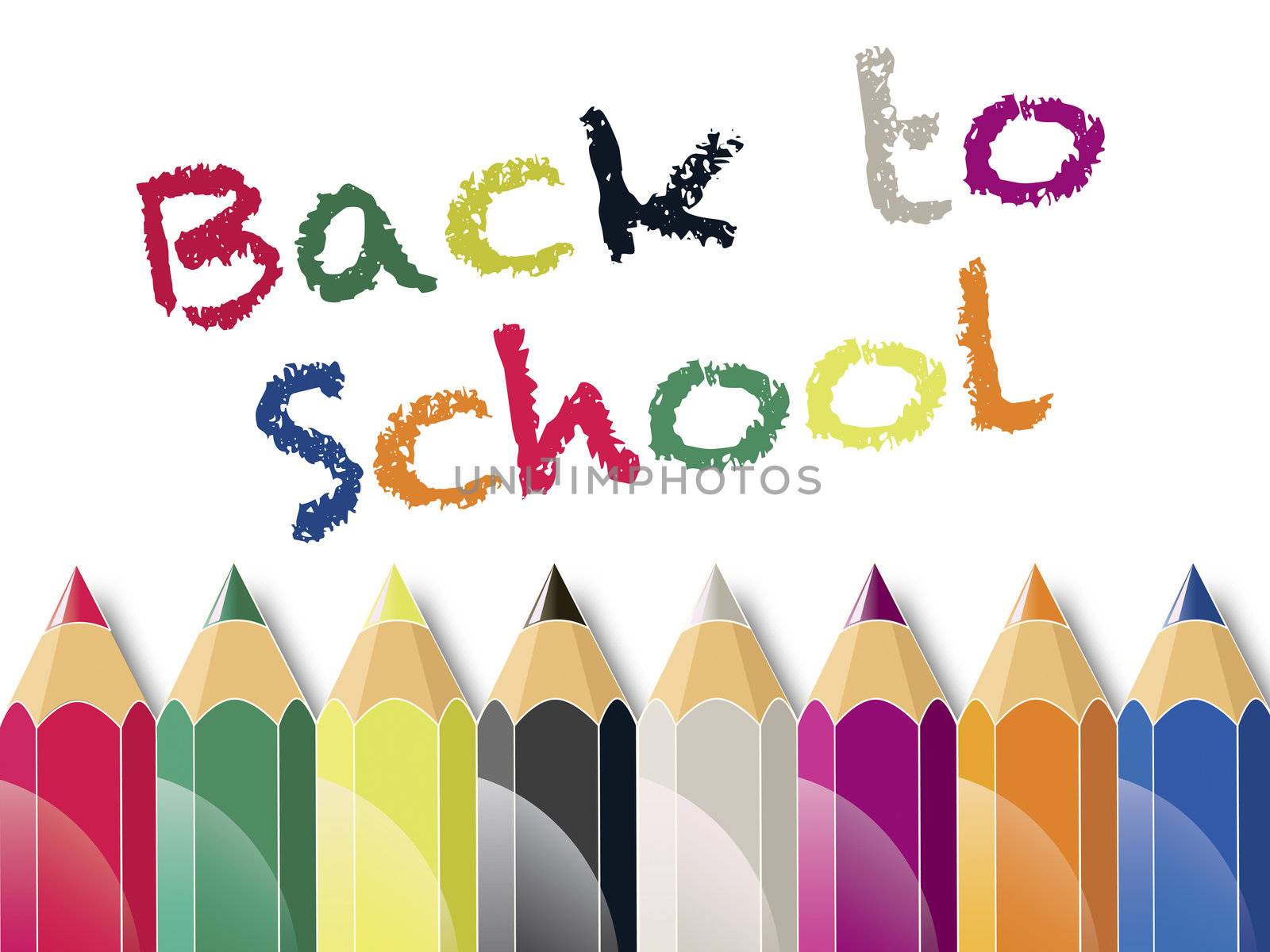 Back to School Color Pencils by Davidgn