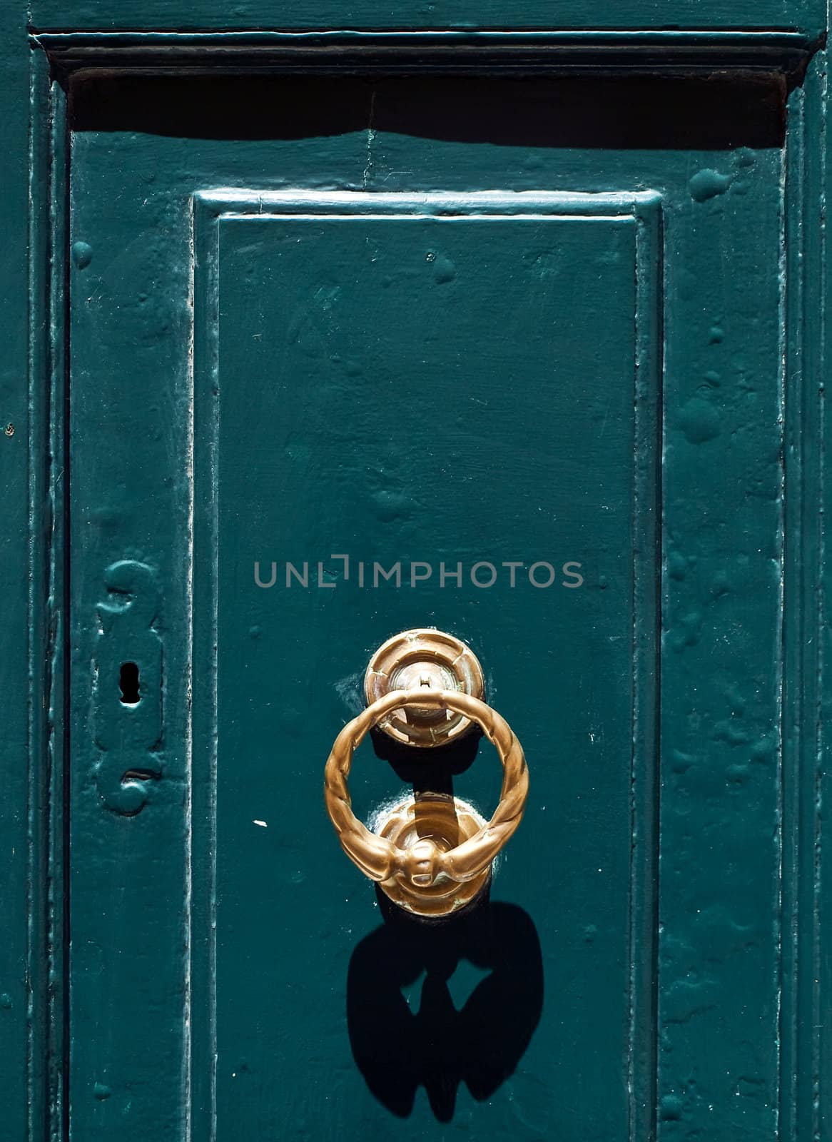 Medieval door knocker in the old city of Mdina in Malta