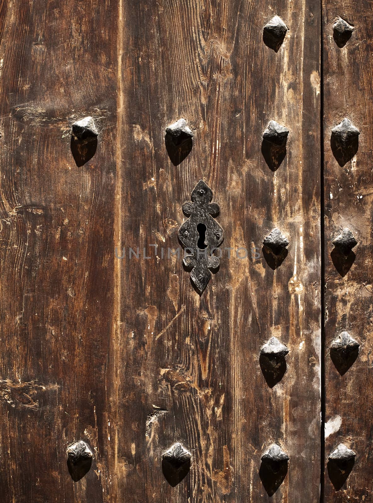 Medieval doorlock in the old city of Mdina in Malta