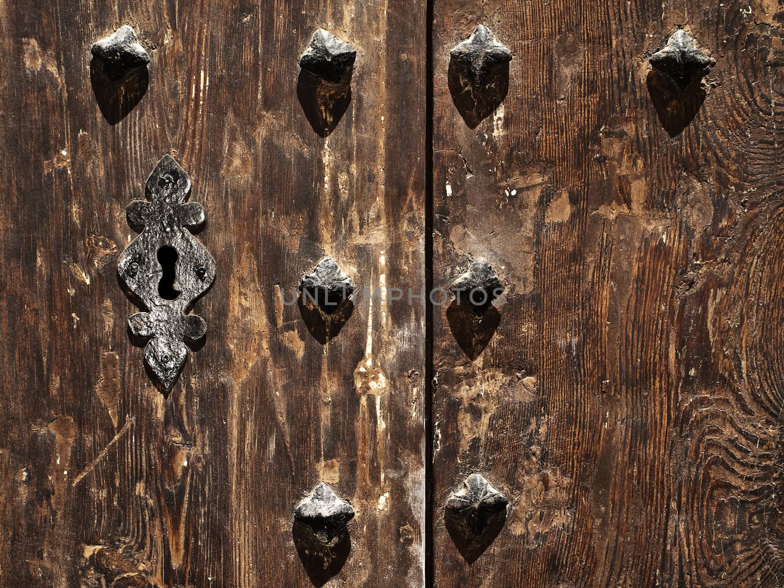 Medieval doorlock in the old city of Mdina in Malta