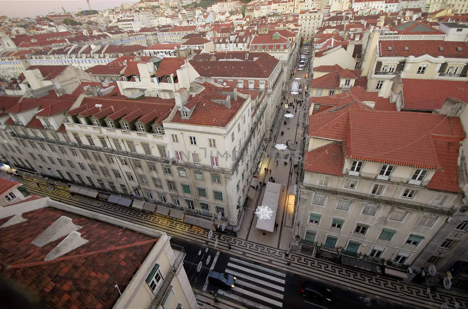 View of Lisbon's downtown