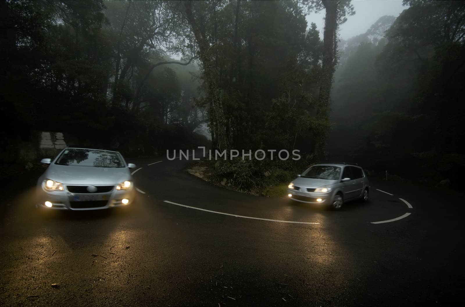 Automobiles at Sintra, Portugal