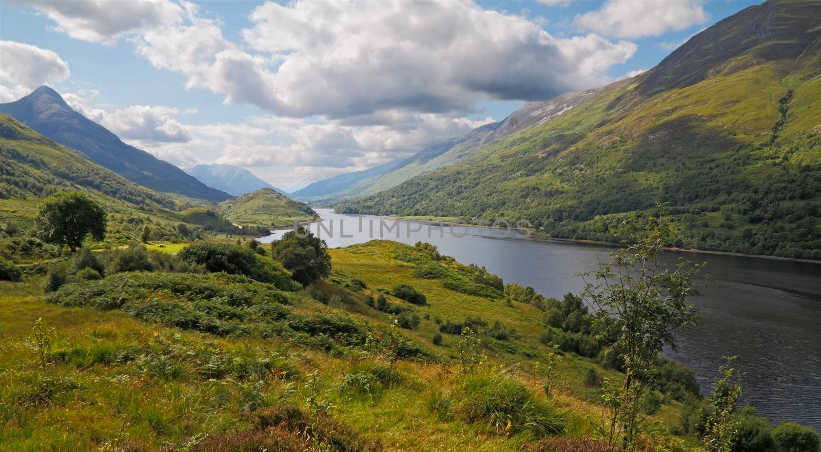 Loch Leven is a fresh water loch in the Scottish Highlands.