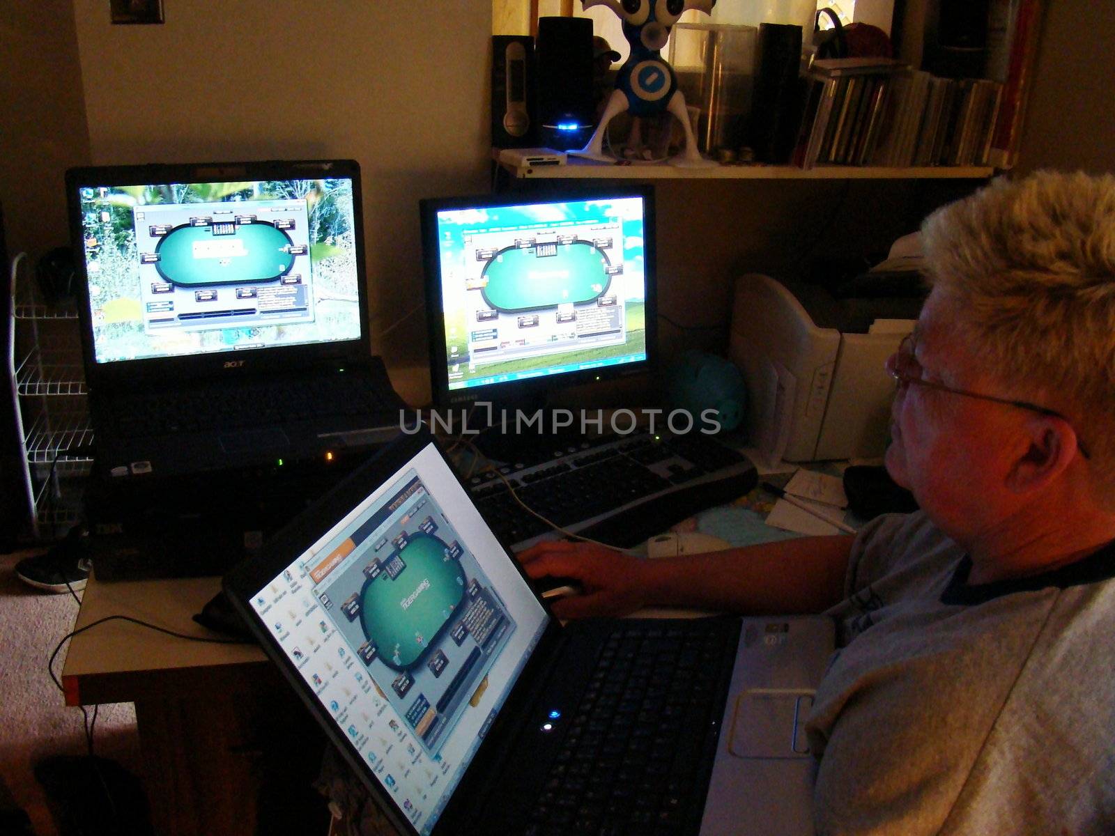 woman spends every moment and every cent playing Texas Hold'em Poker she has an addiction