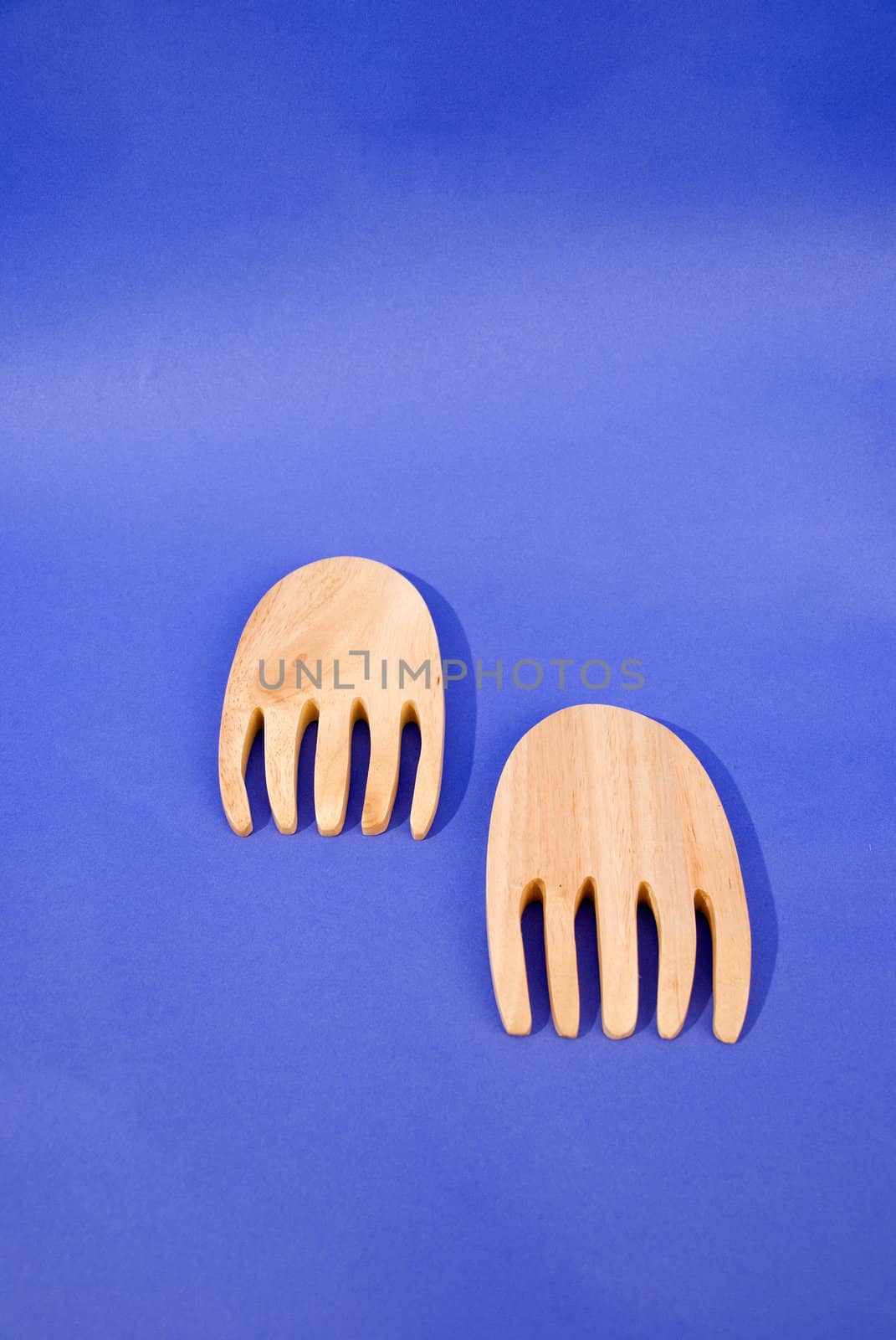 Two wooden foot by sauletas