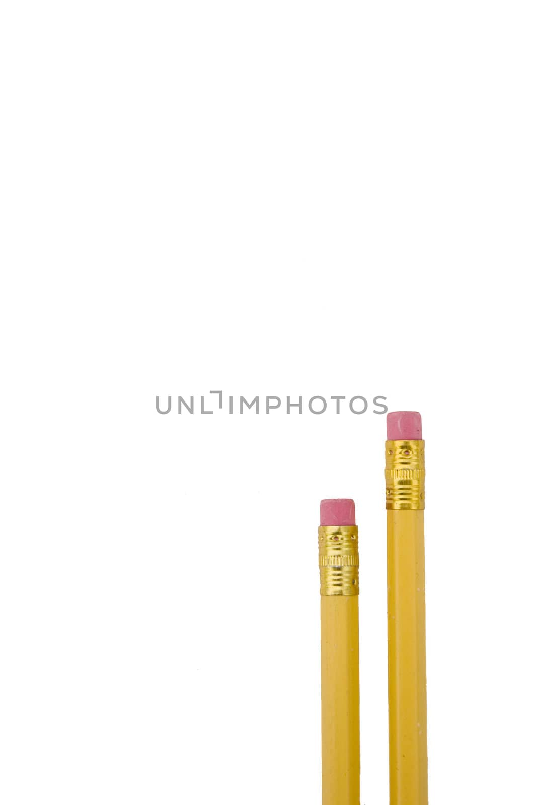 Two yellow pencils by sauletas