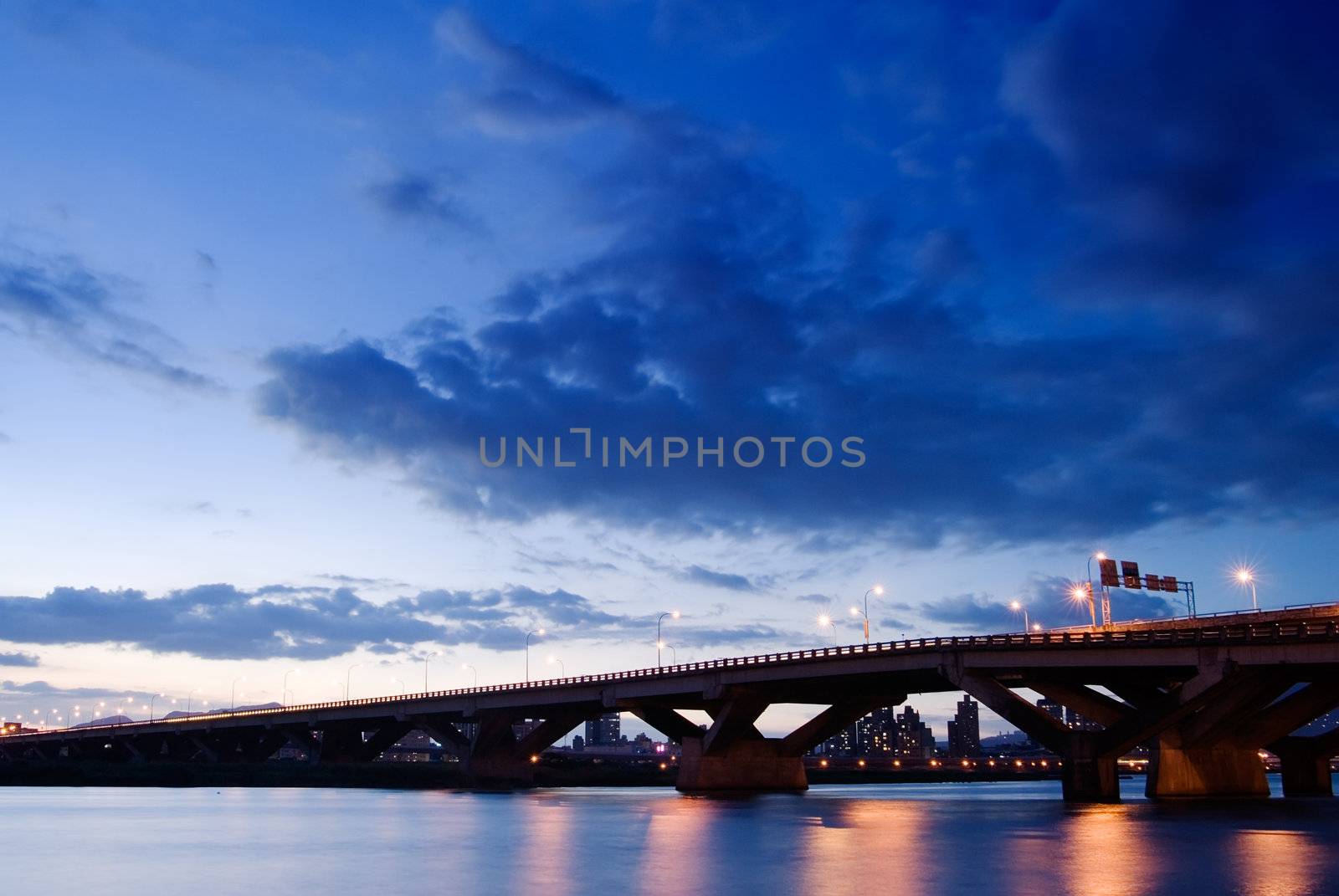 city bridge over the river by elwynn