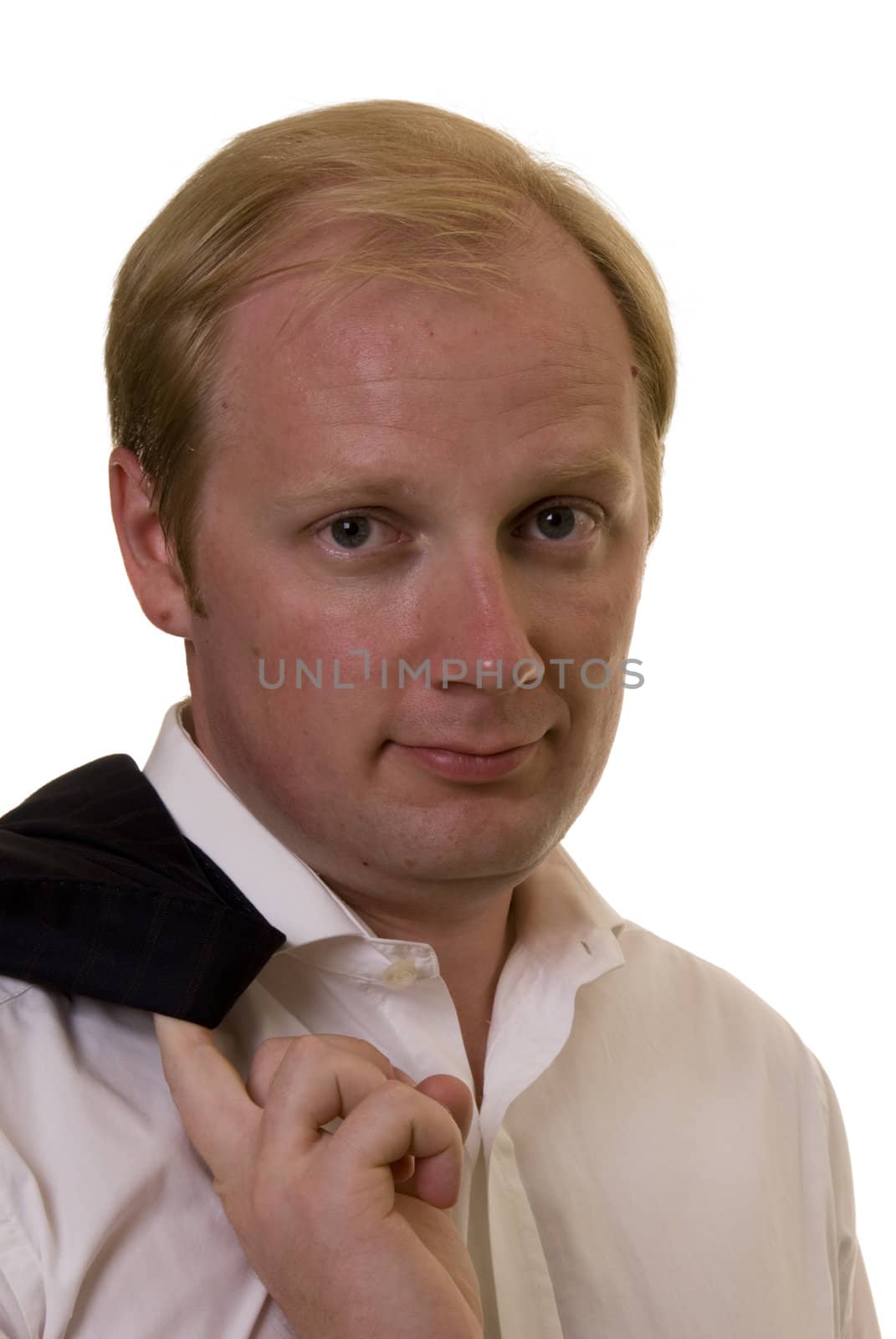 businesman in casual on white background