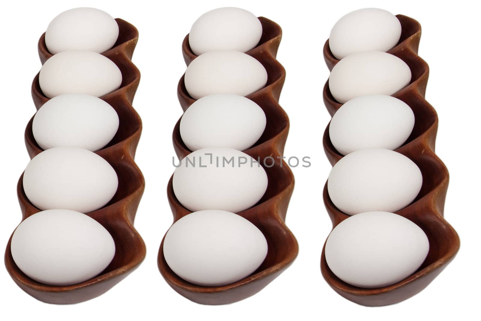 Picture of eggs in rows