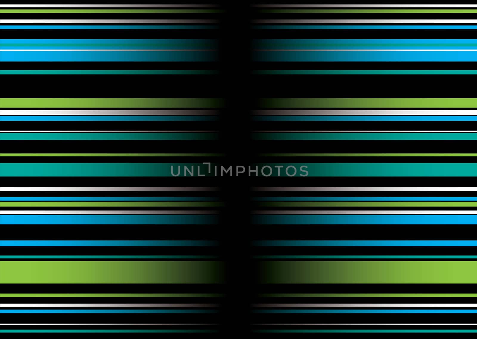 Green and blue abstract background with ribbon effect