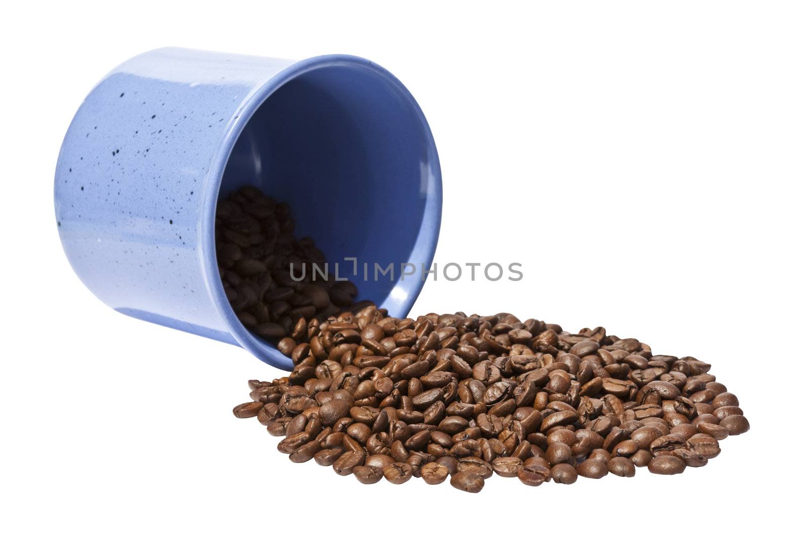 This image shows coffee bean with a cup