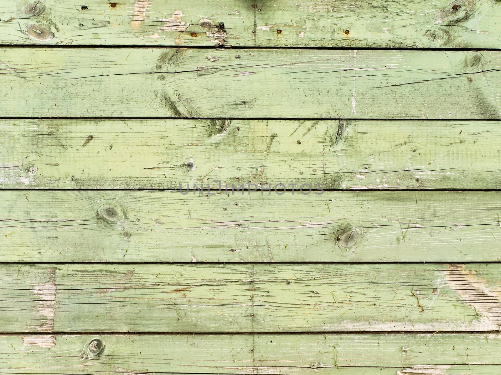 painted in green old wooden background