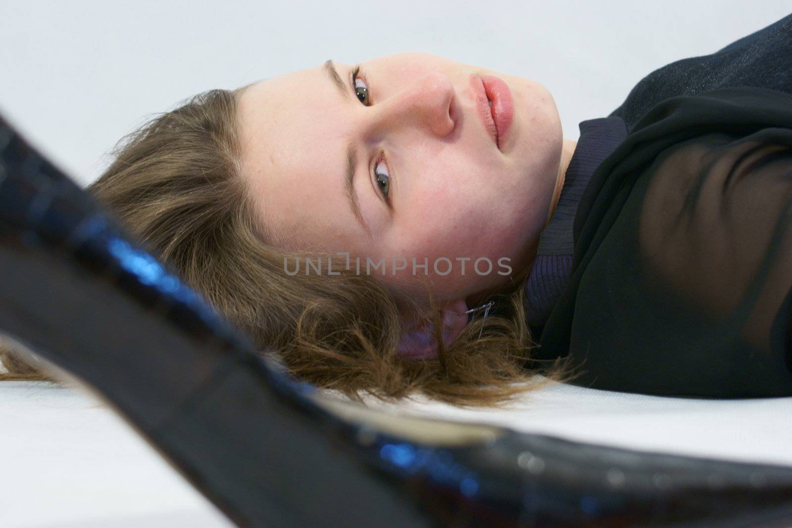 Young girl in Photo studio