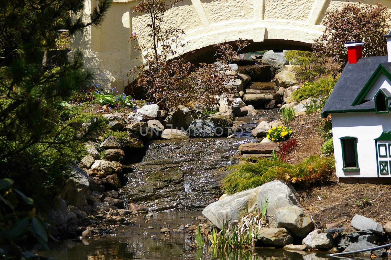 Stream in a park by thomasw