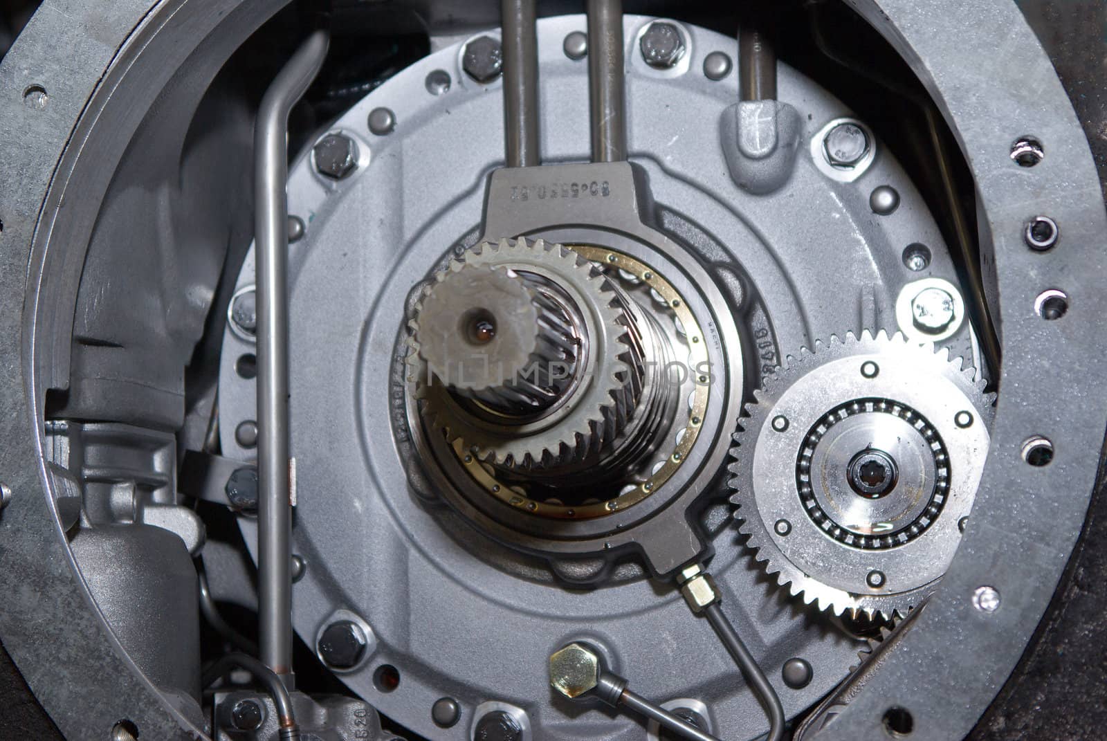 close up view of gears from old mechanism