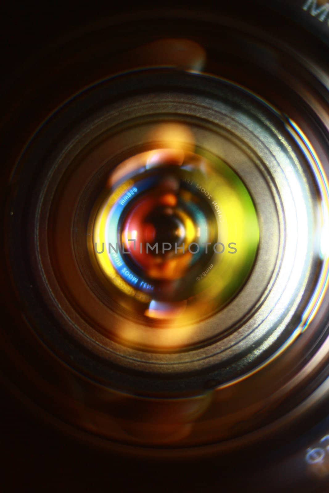 camera lens close-up